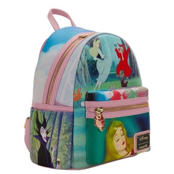 Loungefly Disney Sleeping Beauty Princess Scenes Mini Backpack - Picture 3 of 7